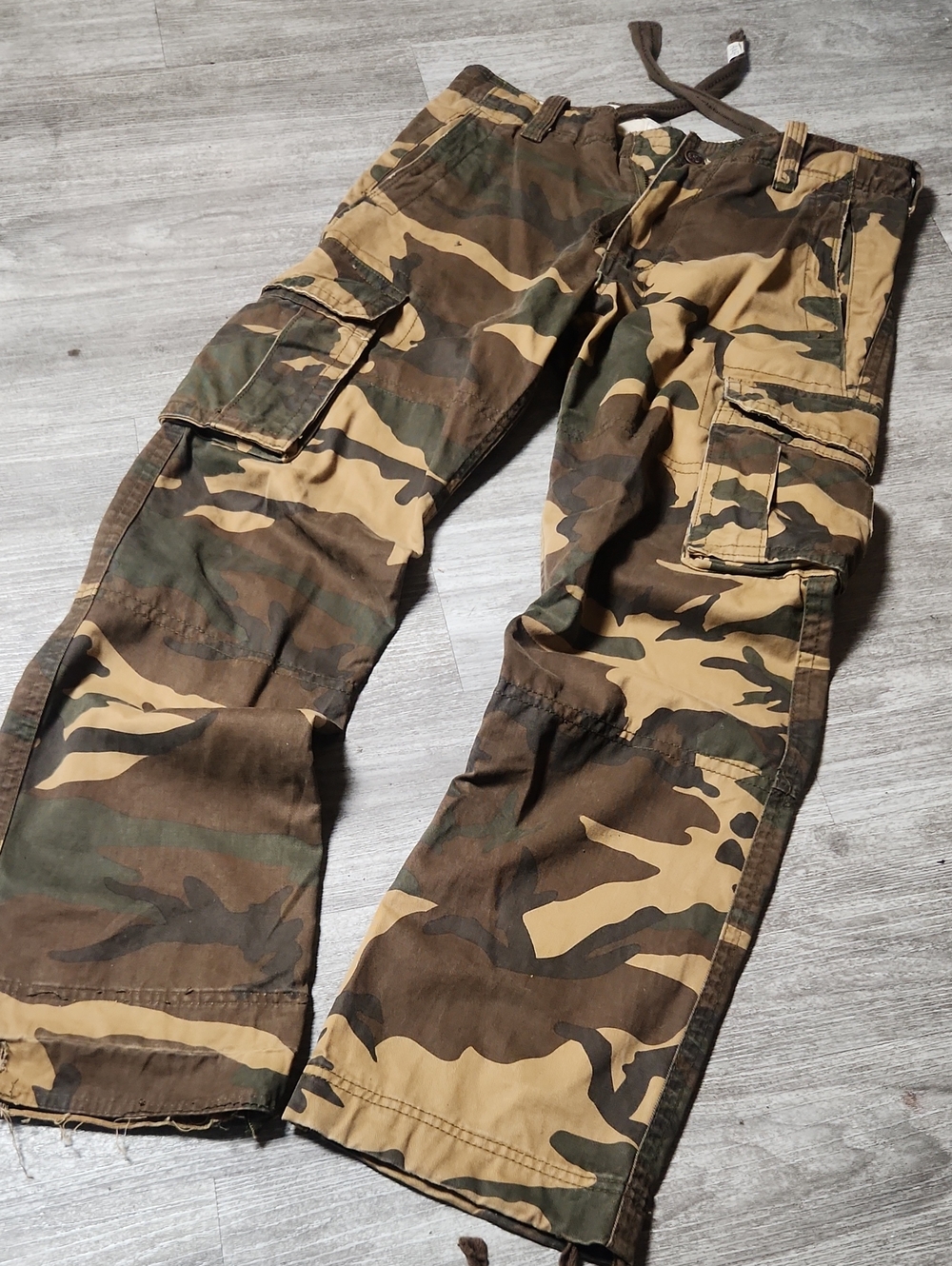 Rare Vintage Abercrombie & Fitch Men's Camo Cargo Pants (HEAVY)